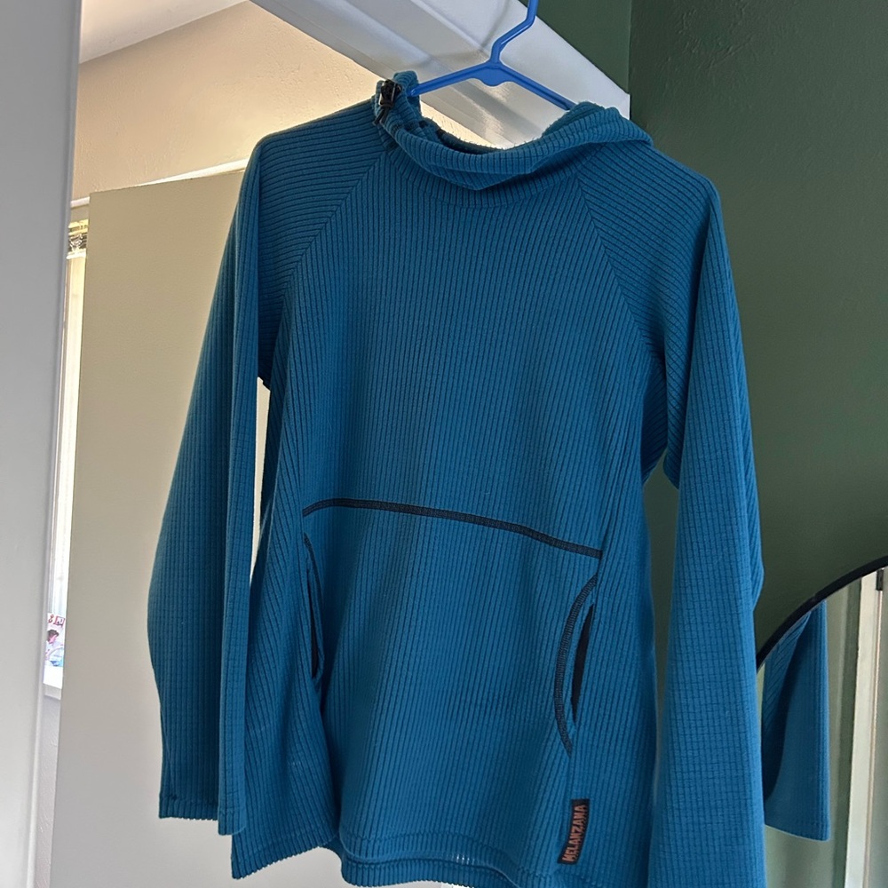Melanzana micro grid hoodie